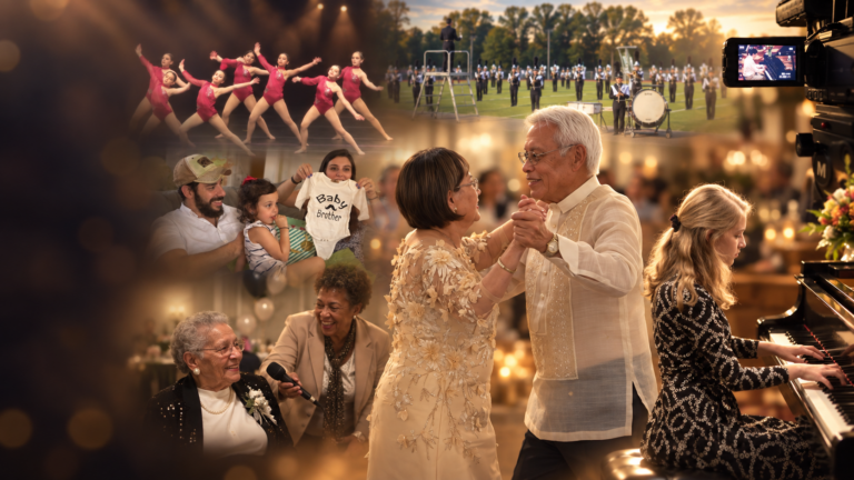 Special event videography in Roanoke Virginia featuring anniversary celebrations, dance performances, recitals, family events and community programs